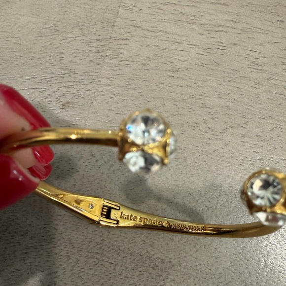 Kate Spade Gold Bracelet with Crystal Ends - Picture 3 of 4